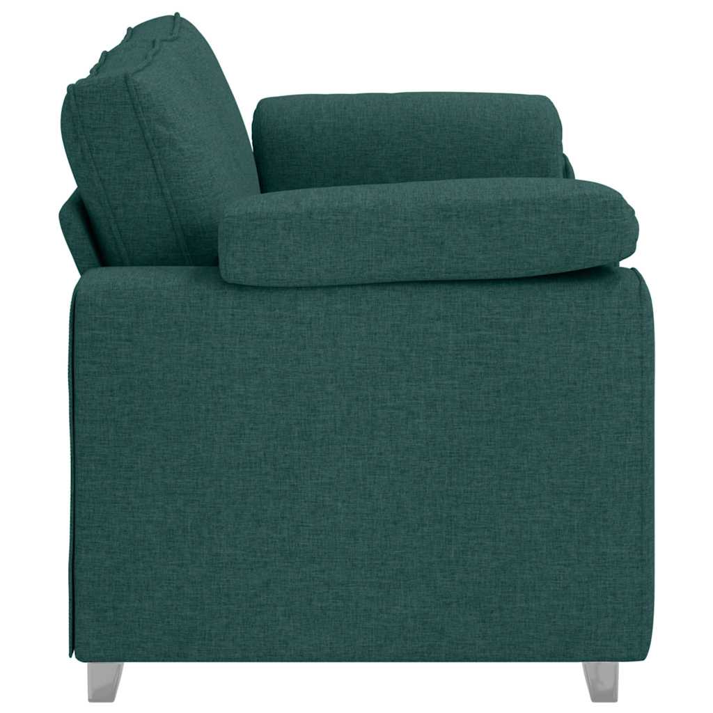 Sofa with Cushion Dark green 180 x 77 x 82 cm Fabric